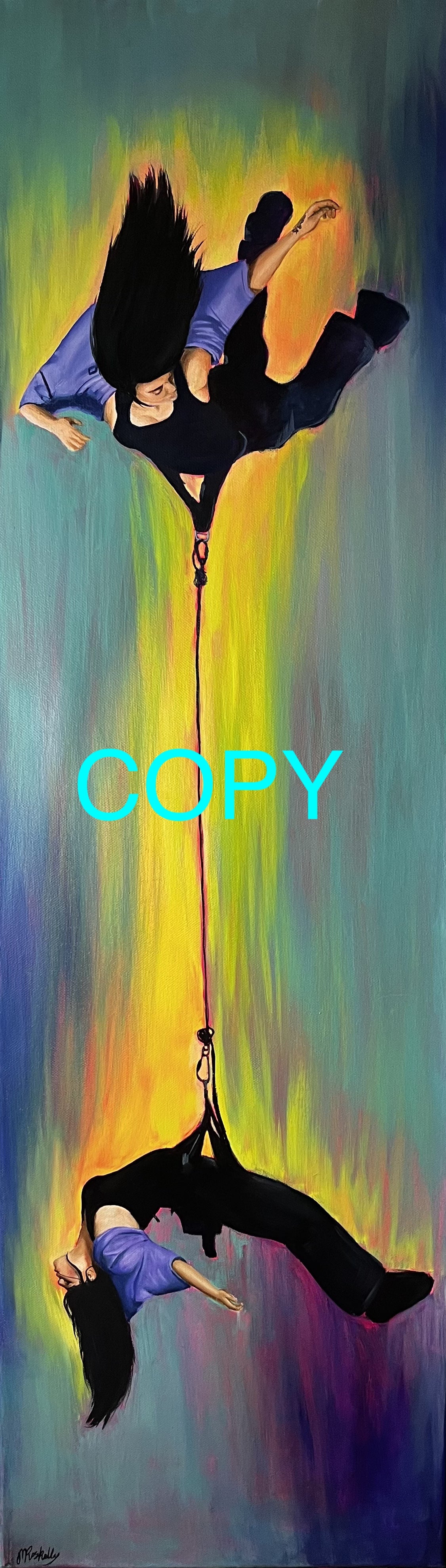 "floating of falling" poster print